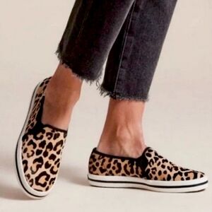 Keds Kate Spade New York Double Decker Leopard Print Sneakers Slip On